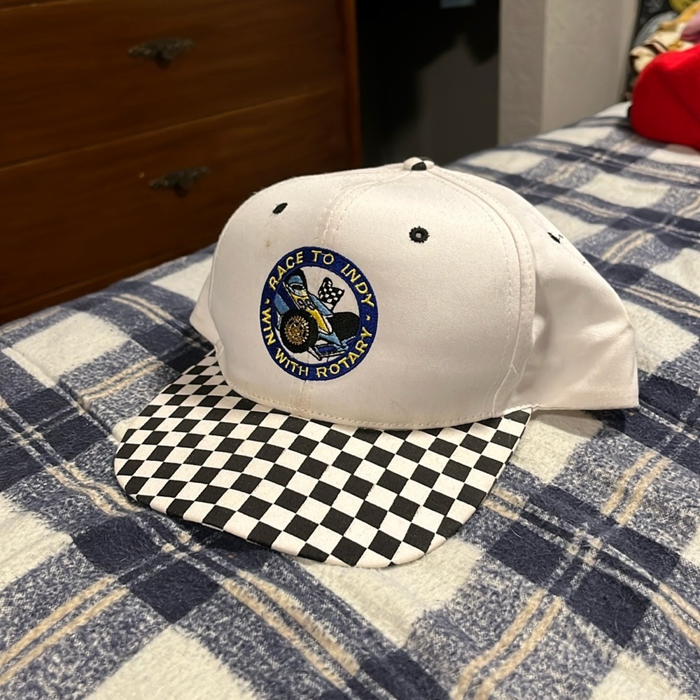 vintage indy racing cap